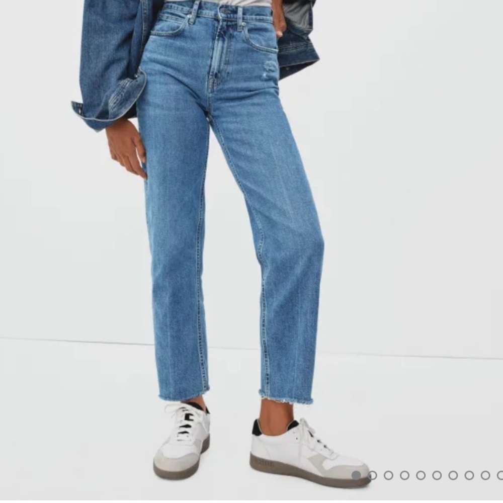Everlane Way High Jeans in Distressed